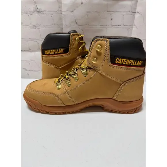 Caterpillar CAT Outline ST Steel Toe Work Boots Honey Reset Men’s 10.5 NIB - Picture 6 of 9